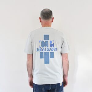 CP Company Tee shirt jersey 30/1 Stained Glass Blue Fox