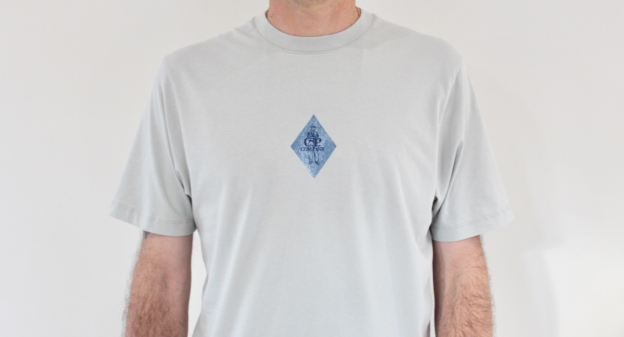 CP Company Tee shirt jersey 30/1 Stained Glass Blue Fox
