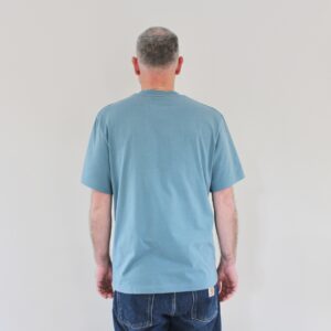 Lacoste Tee Shirt col rond bleu calcaire
