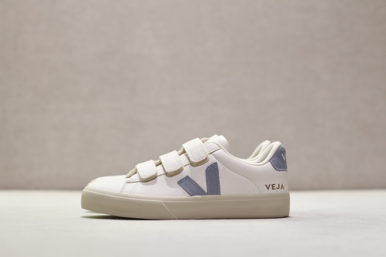 Veja Recife Logo Chromefree Leather Extra-White Steel