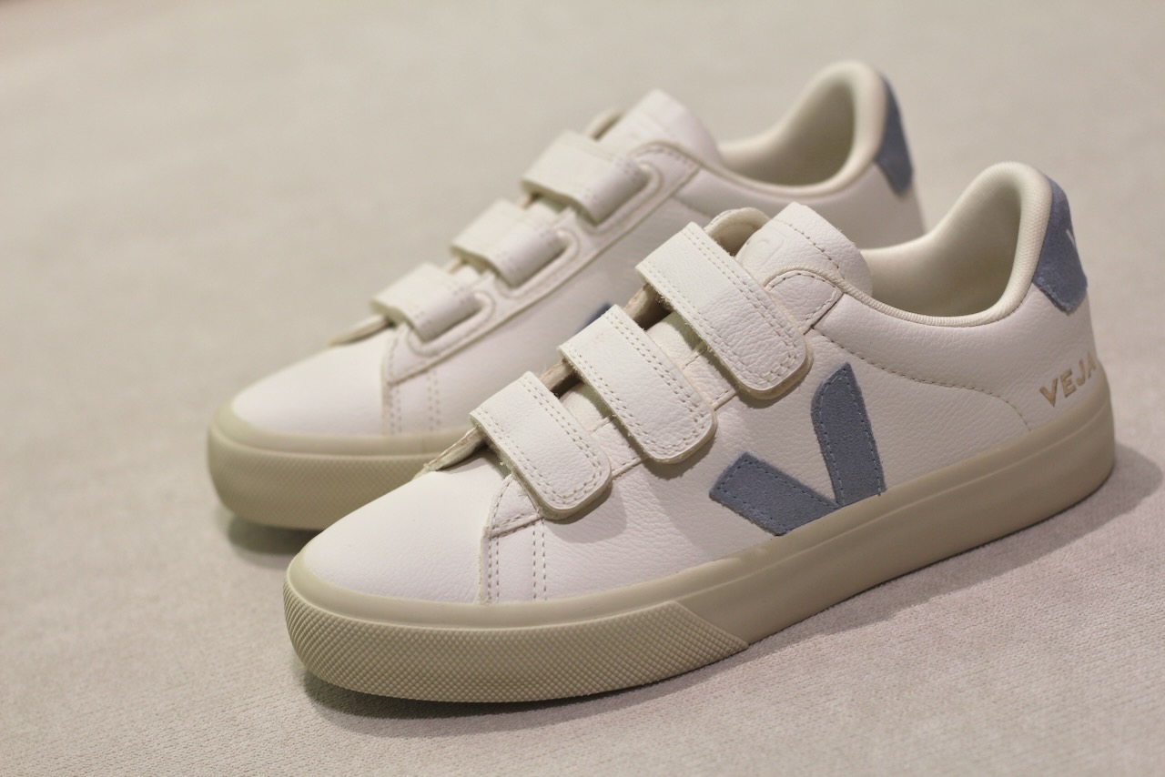 Veja Recife Logo Chromefree Leather Extra-White Steel