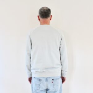 CP Company Diagonal Raised Fleece Sweat Crew Neck Blue Fox