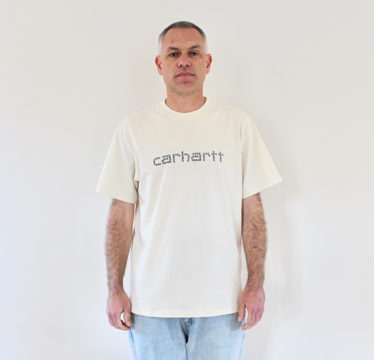 Carhartt Wip Rivet Script T-shirt Natural