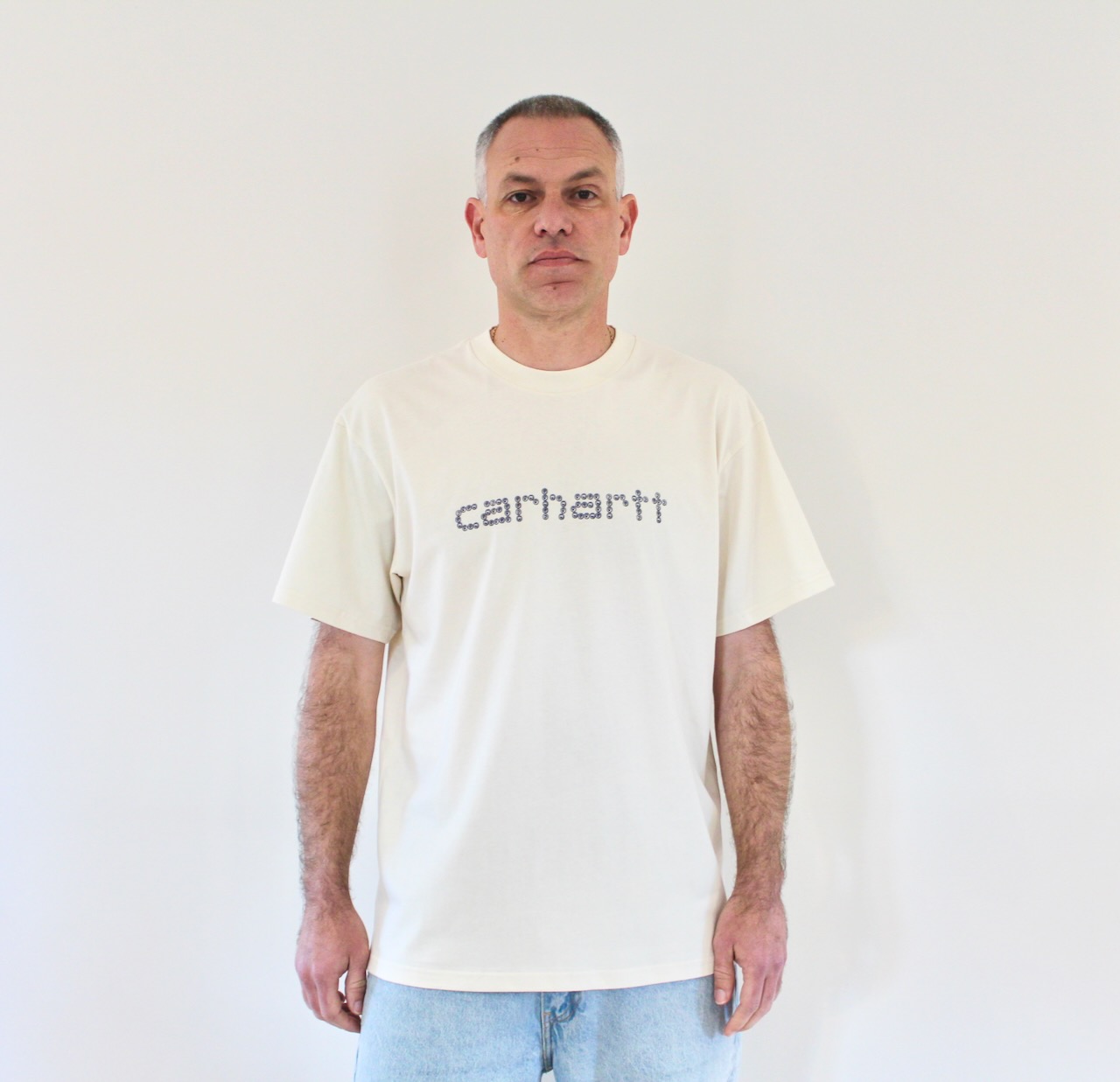 Carhartt Wip Rivet Script T-shirt Natural