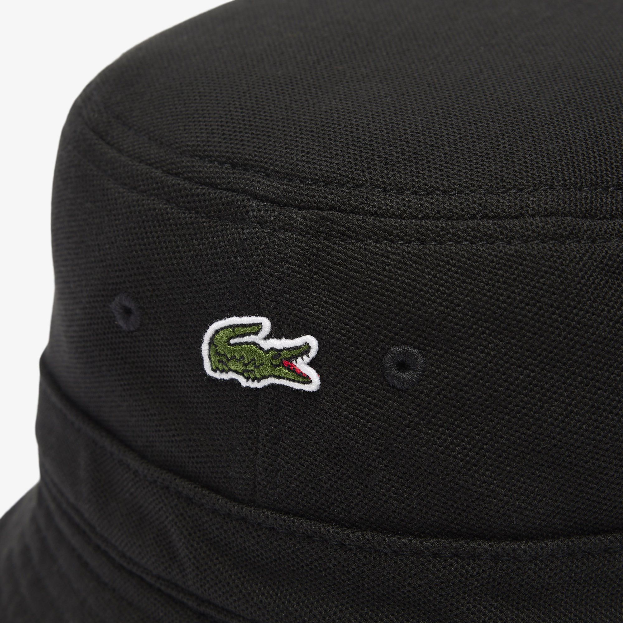 Lacoste Bob en piqué de coton noir