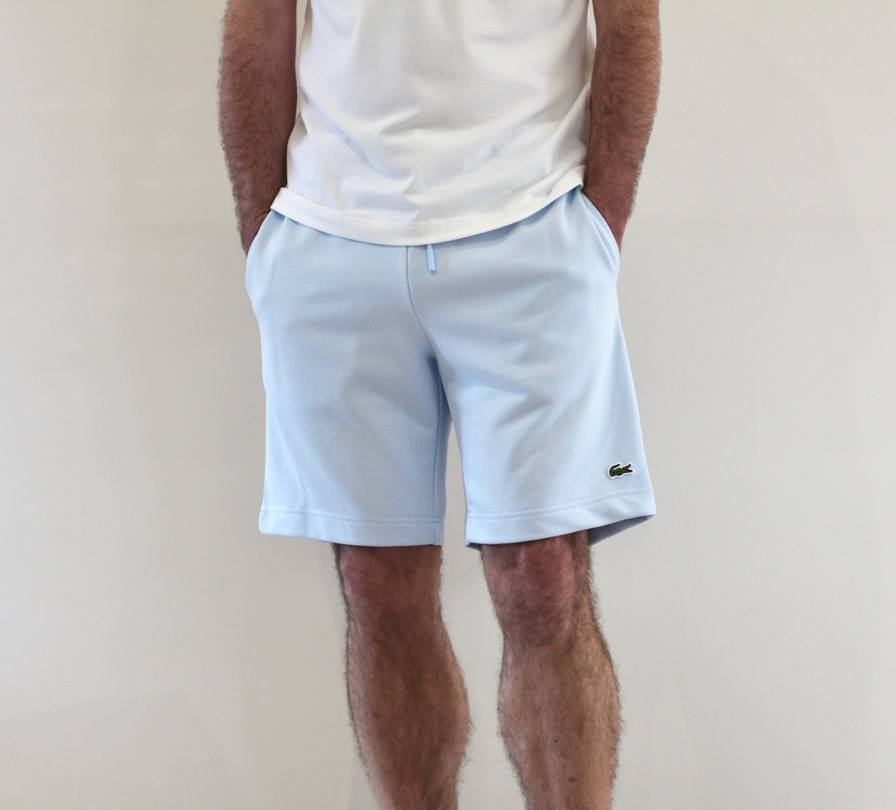 Lacoste Short sweat bleu ruisseau