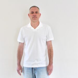 Lacoste Polo Piqué Blanc