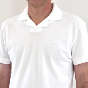 Lacoste Polo Piqué Blanc