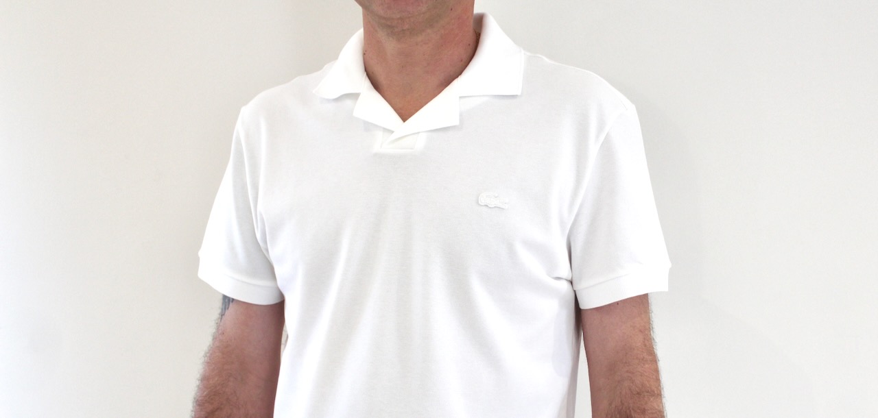 Lacoste Polo Piqué Blanc