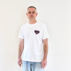 Bisous Tee Heart white