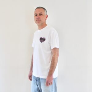 Bisous Tee Heart white