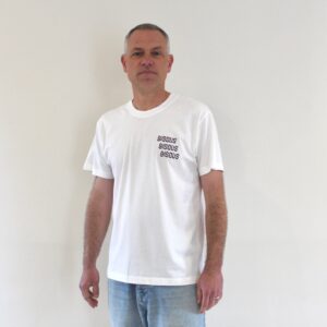 Bisous Tee X3 Bisous back white