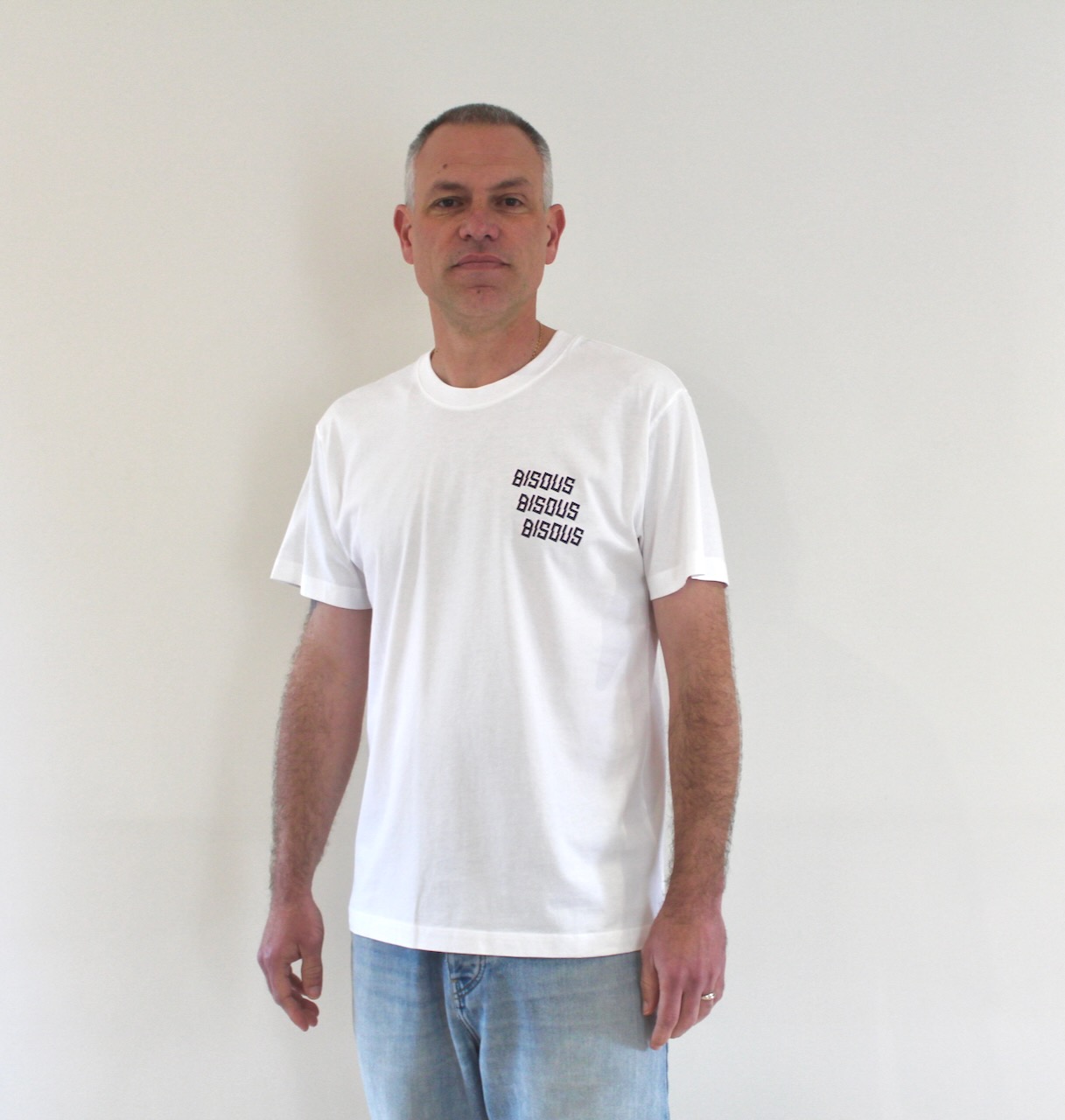 Bisous Tee X3 Bisous back white