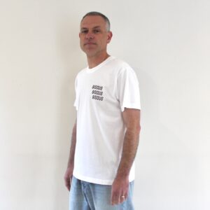 Bisous Tee X3 Bisous back white