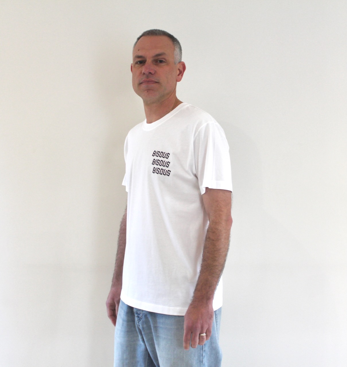 Bisous Tee X3 Bisous back white