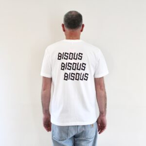 Bisous Tee X3 Bisous back white