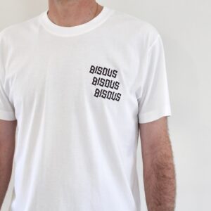 Bisous Tee X3 Bisous back white
