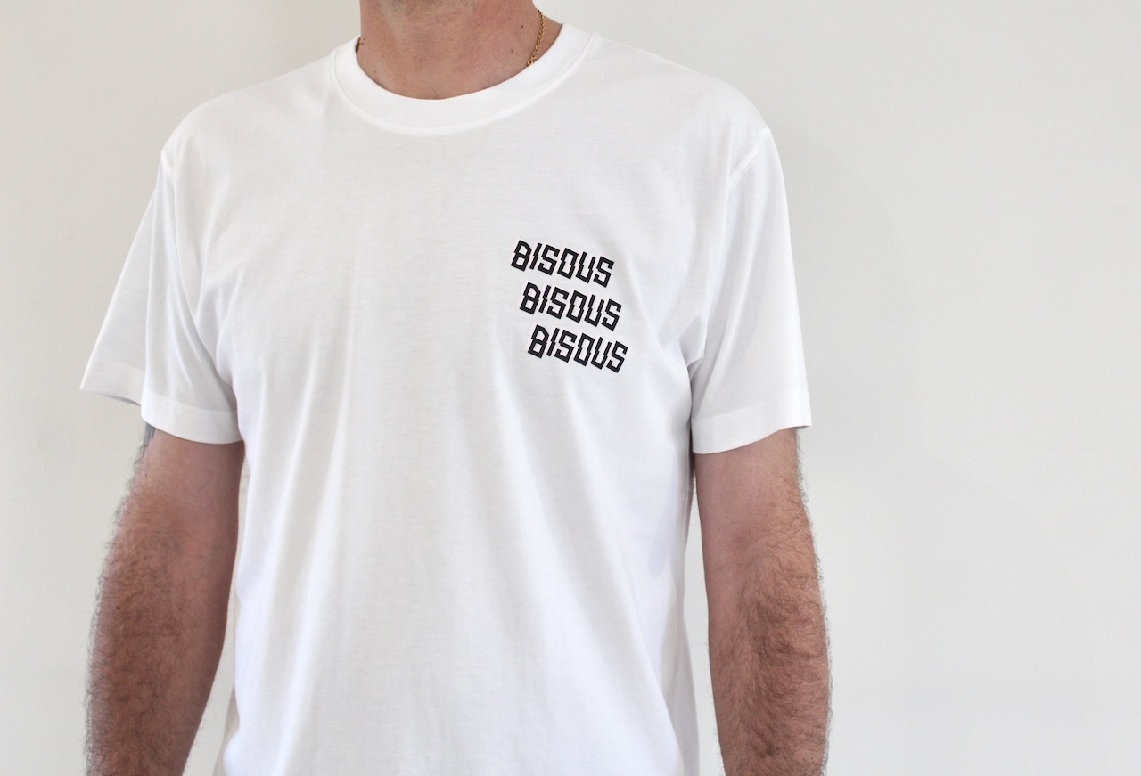 Bisous Tee X3 Bisous back white