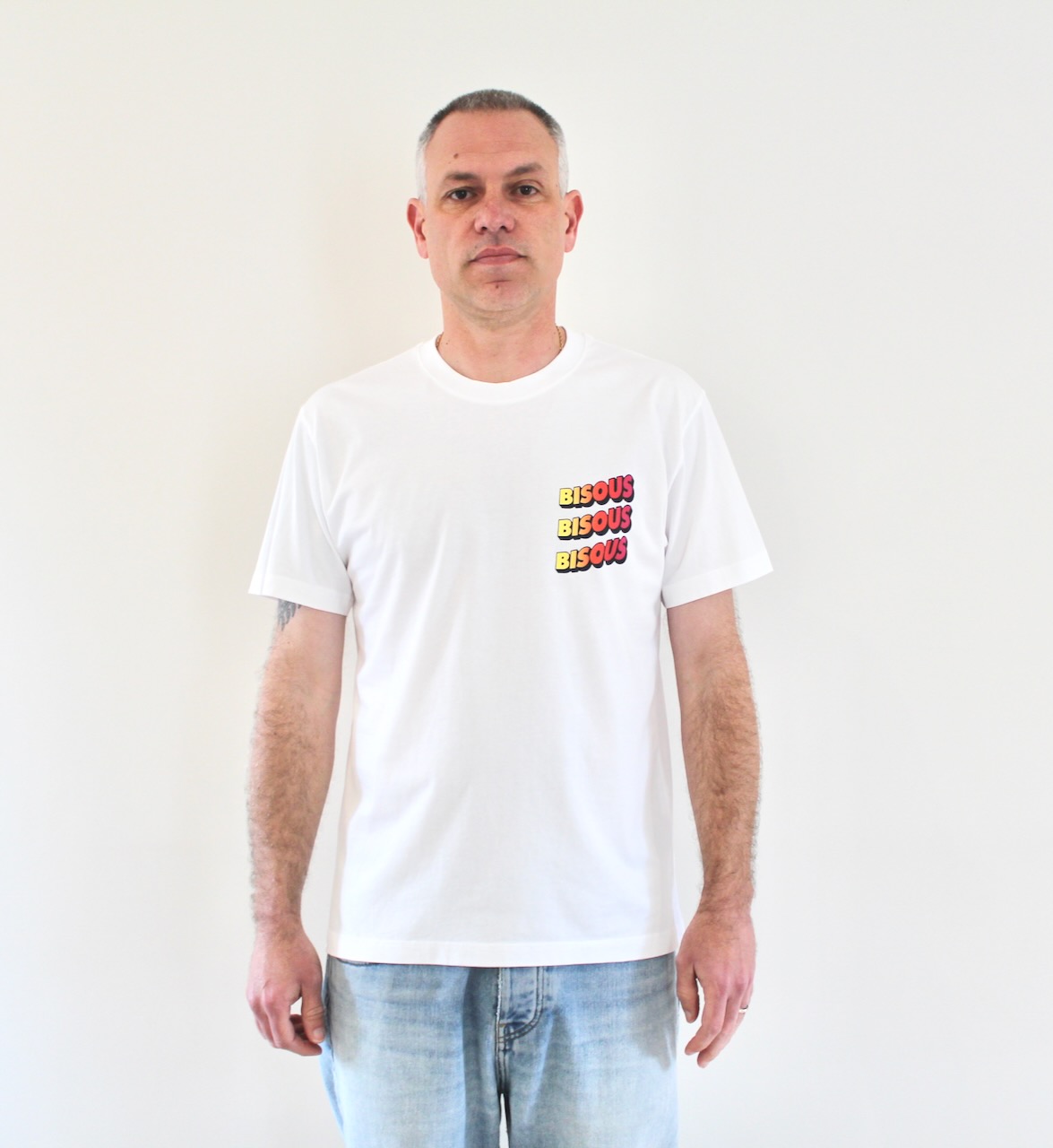 Bisous Tee Sonics white tie dye