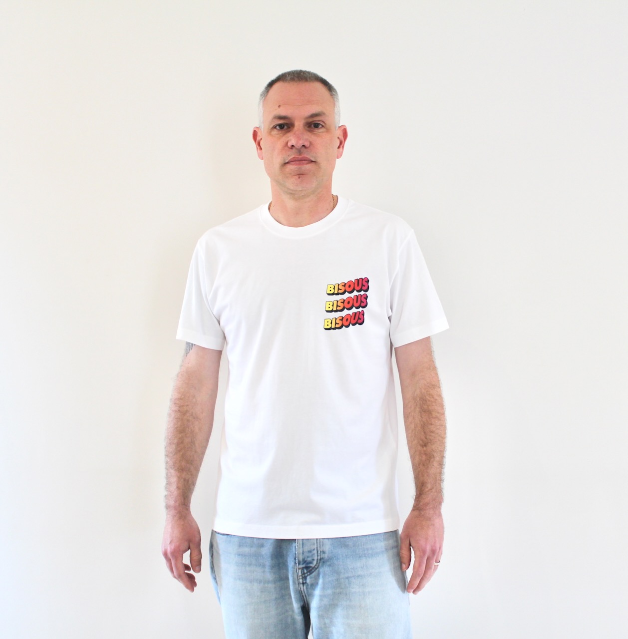 Bisous Tee Sonics white tie dye