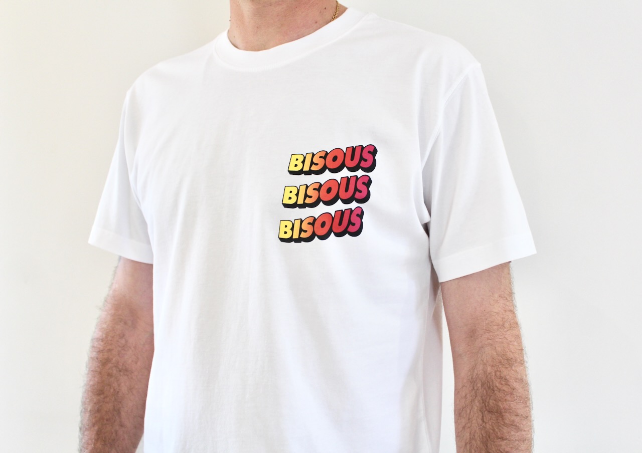 Bisous Tee Sonics white tie dye
