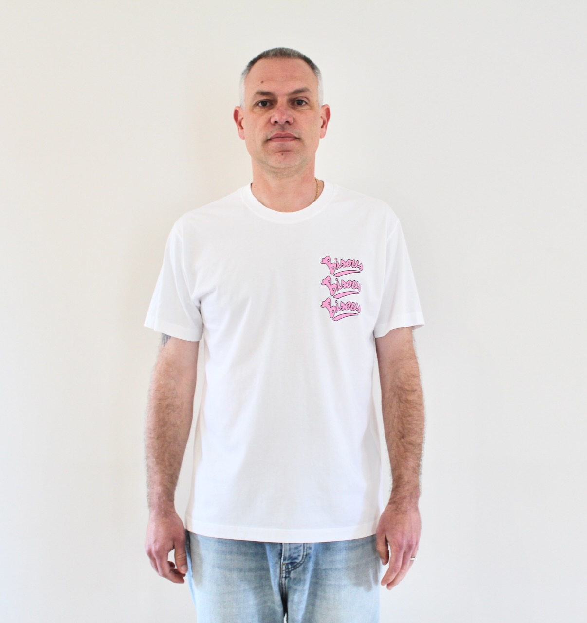 Bisous Tee Gianni white