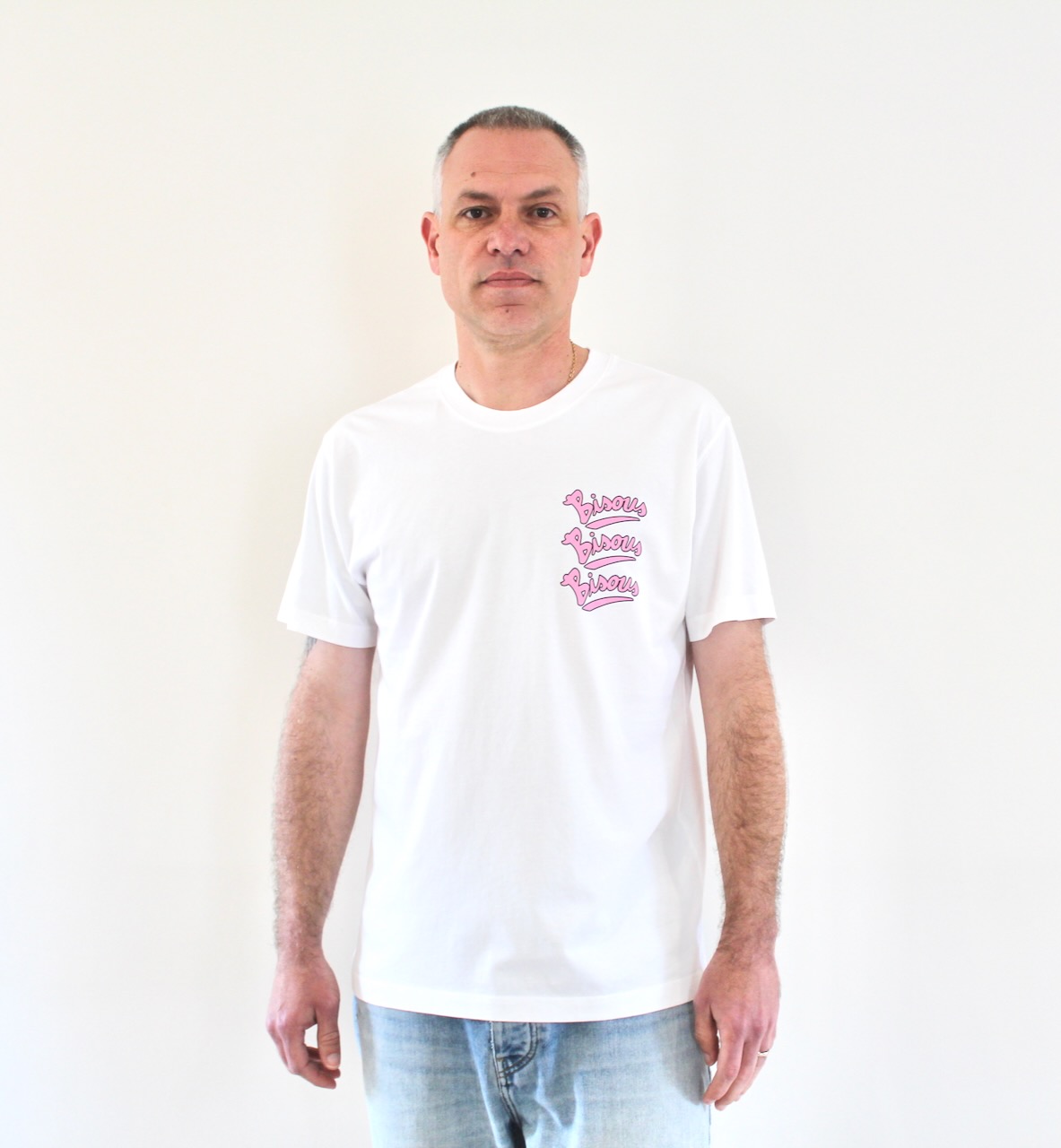 Bisous Tee Gianni white