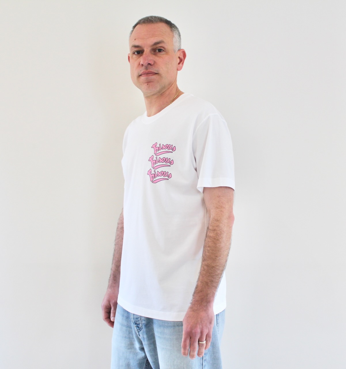 Bisous Tee Gianni white