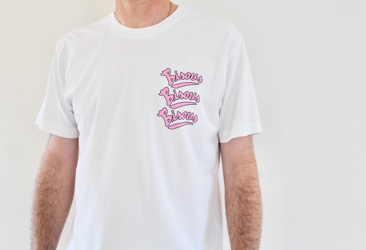 Bisous Tee Gianni white
