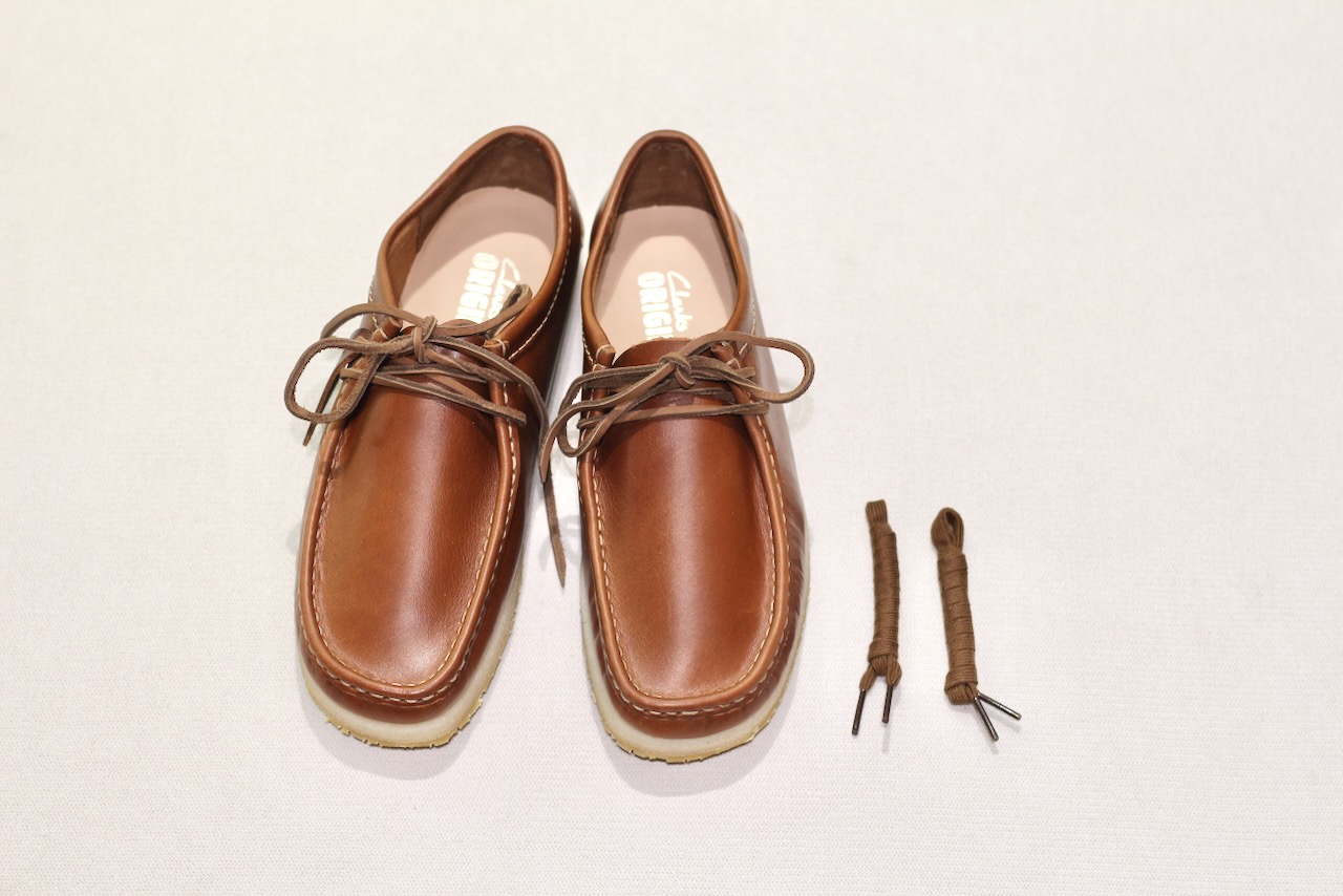 Clarks Godney lace brown leather