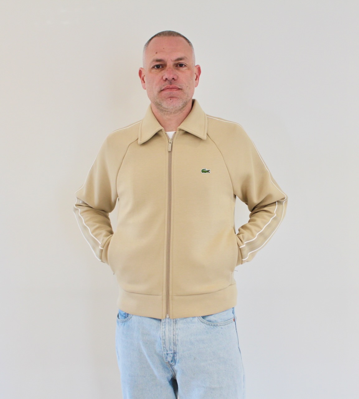 Lacoste Sweat fullzip beige