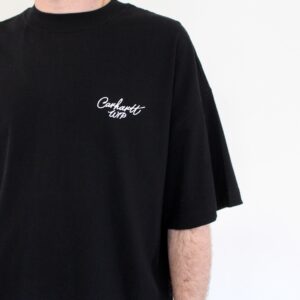 Carhartt Wip Signature script t-shirt black white