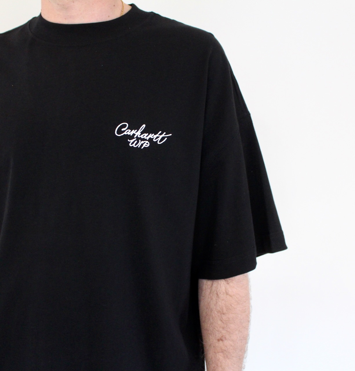 Carhartt Wip Signature script t-shirt black white