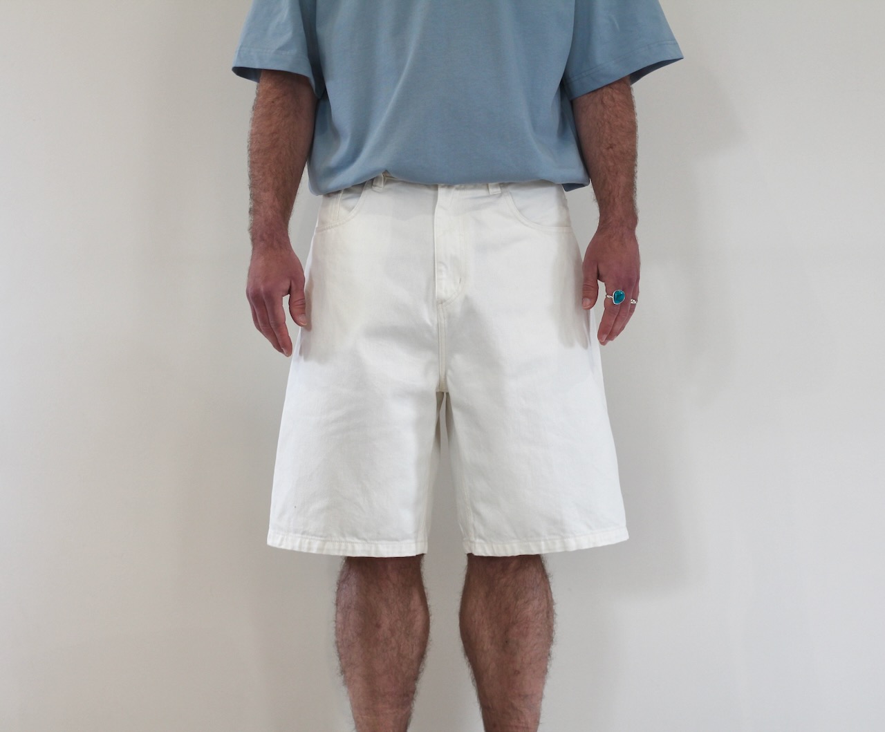 Carhartt Wip Brandon Short white rinsed