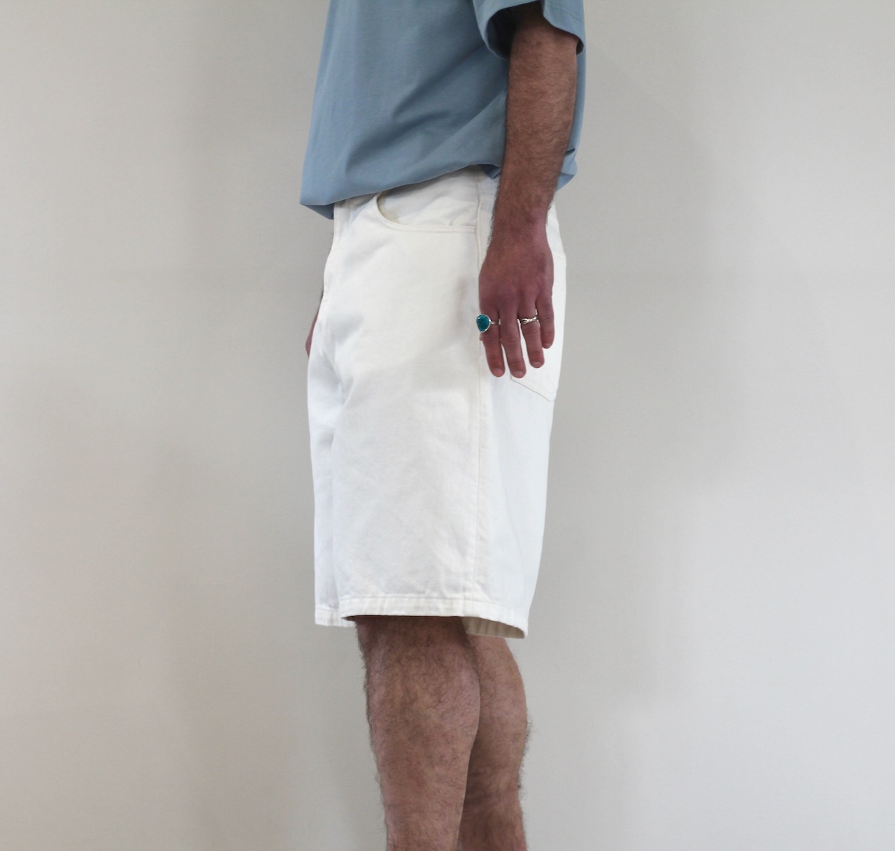 Carhartt Wip Brandon Short white rinsed