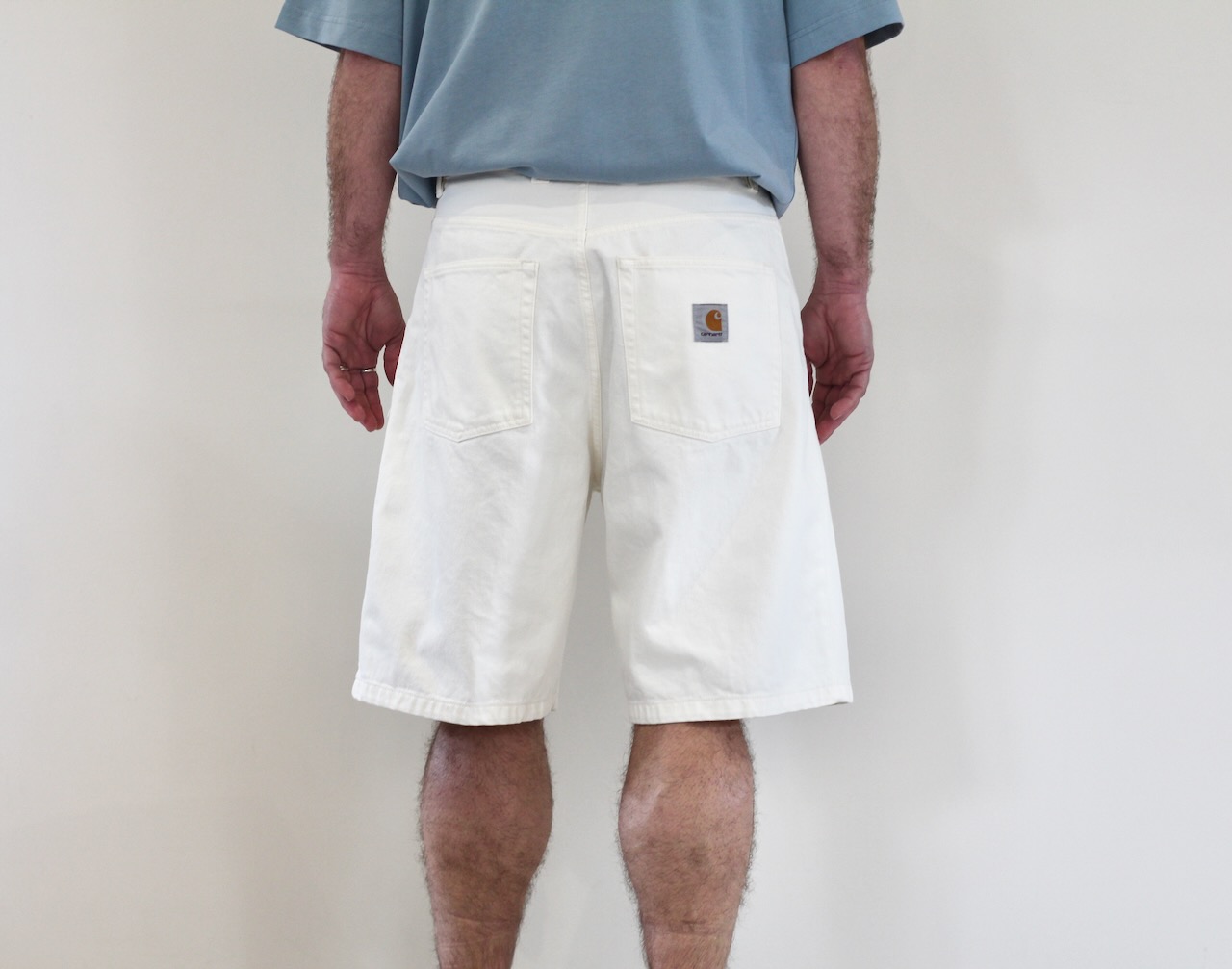 Carhartt Wip Brandon Short white rinsed