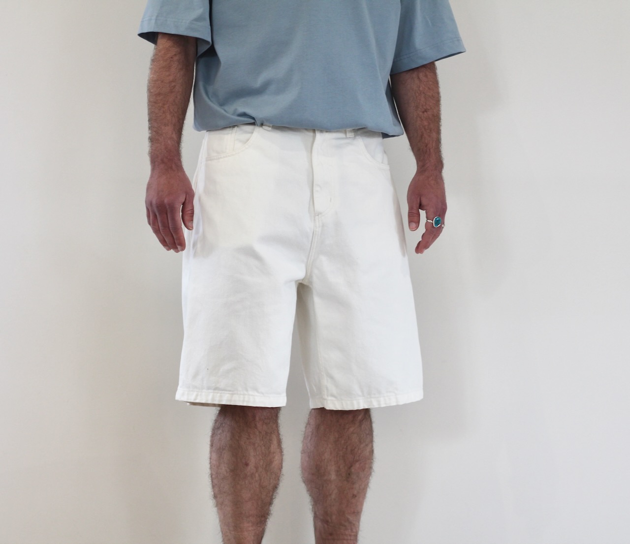 Carhartt Wip Brandon Short white rinsed