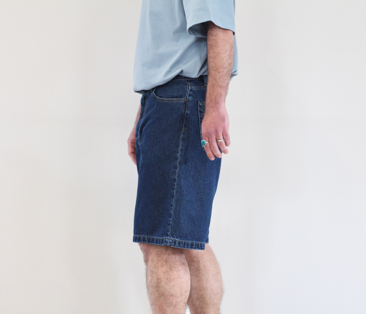 Landon Short blue stone washed