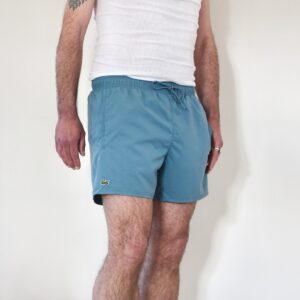 Lacoste Short de bain bleu calcaire