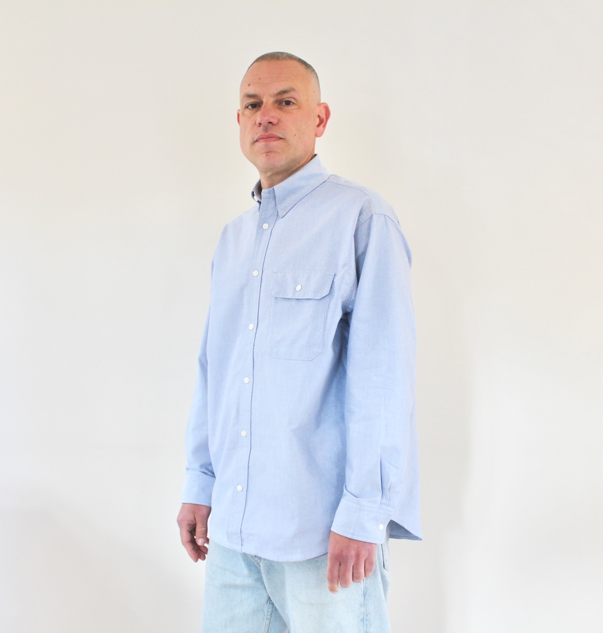 Gramicci Oxford Stance Shirt sky blue