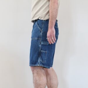 Carhartt Wip Double Knee Short Blue Stone Washed