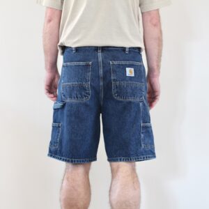 Carhartt Wip Double Knee Short Blue Stone Washed