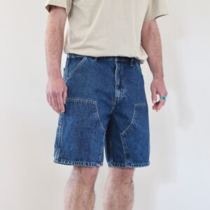Carhartt Wip Double Knee Short Blue Stone Washed