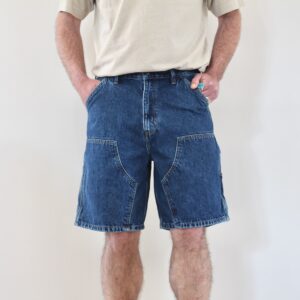 Carhartt Wip Double Knee Short Blue Stone Washed
