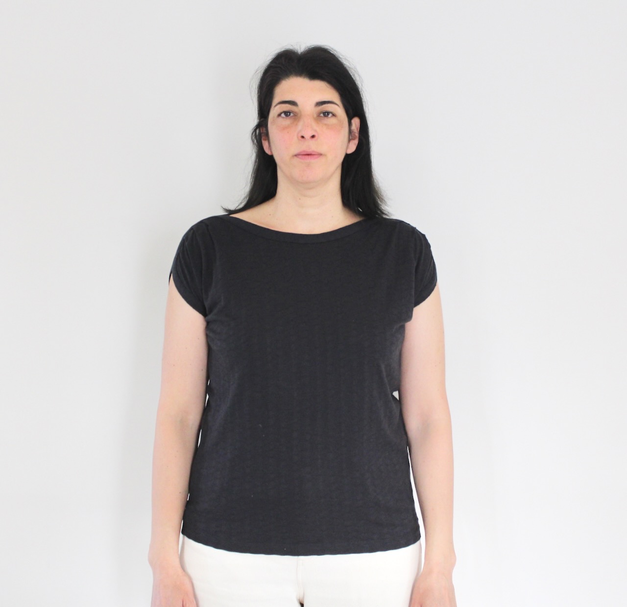 Sessun T-shirt Sixto Jacquard Moonless