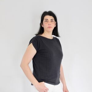 Sessun T-shirt Sixto Jacquard Moonless