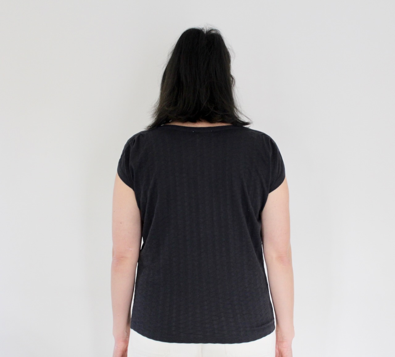 Sessun T-shirt Sixto Jacquard Moonless