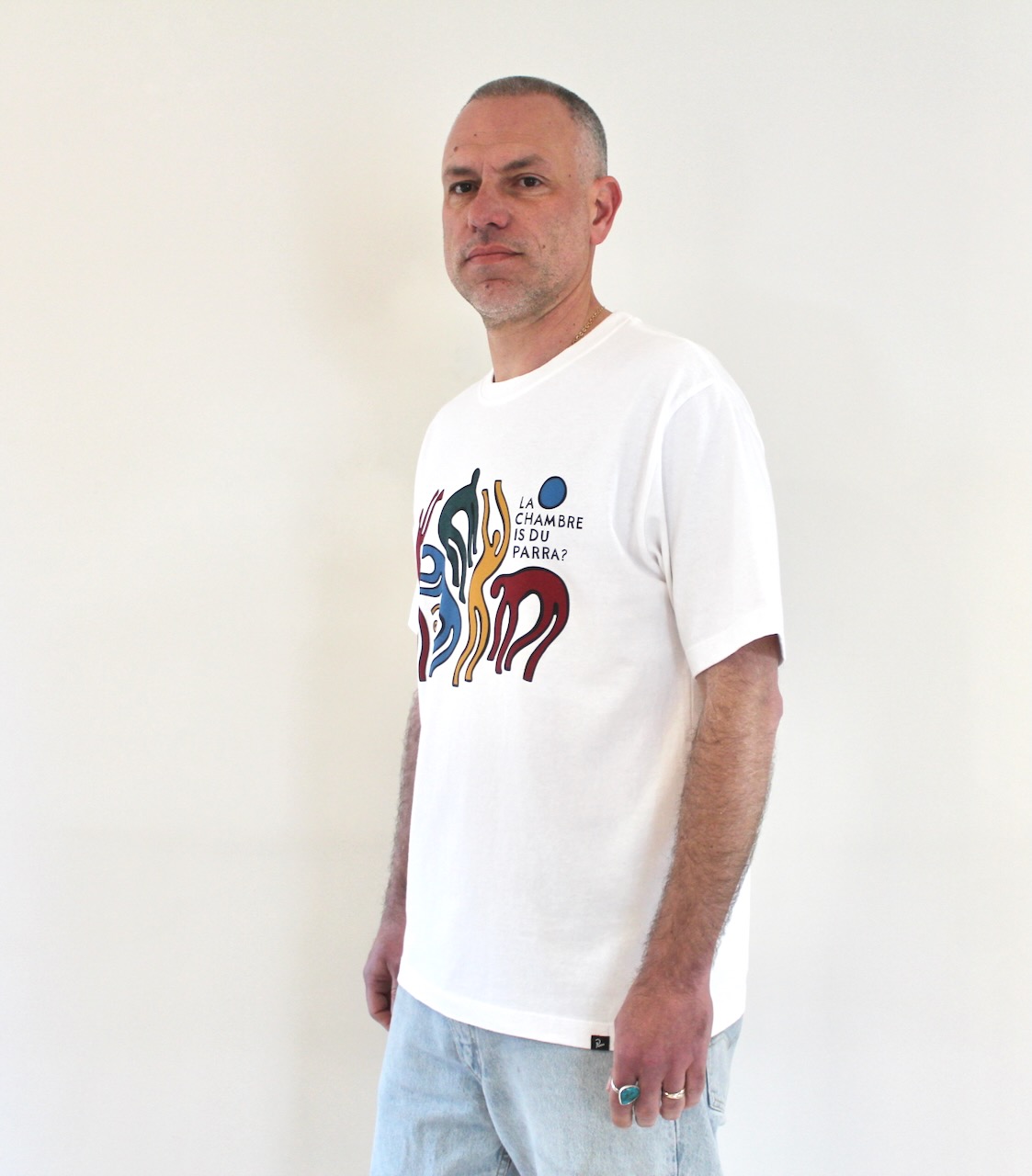 By Parra La chambre nuit t-shirt blanc