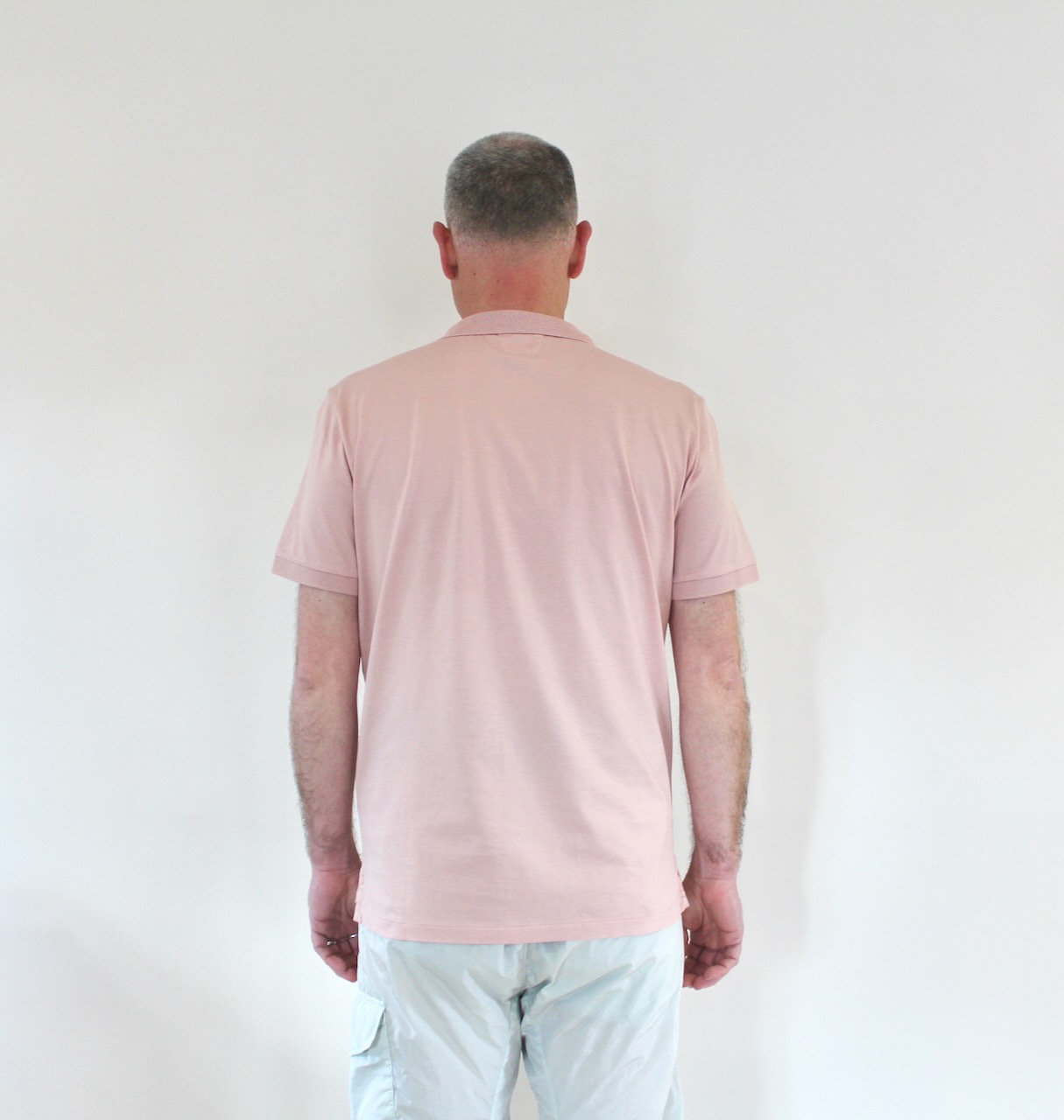 Cp Company Polo en jersey mercerisé misty rose