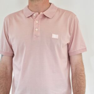 Cp Company Polo en jersey mercerisé misty rose
